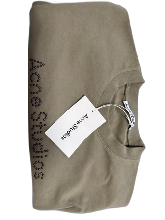 Beige t-shirt Acne Studios med pärlor