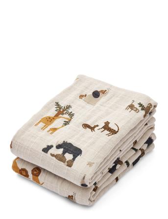 Lewis Muslin Cloth 2-Pack Baby & Maternity Baby Sleep Muslins Muslin Cloths Multi/patterned Liewood