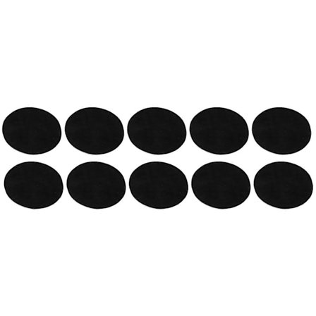 5 Par Stryke Lapper Selvklebende Oval Erme Albue Reparasjon DIY Dekorasjon Stoff Klistremerker Svart