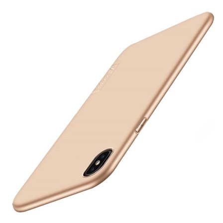 X-LEVEL iPhone XS Max mobilskal silikon matt - Guld