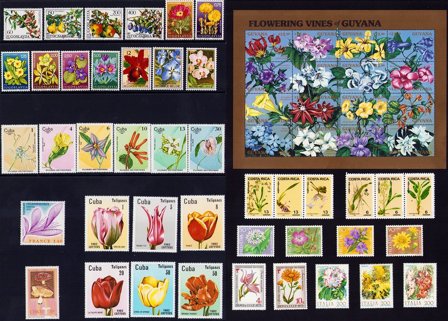 Flora - Frimærkepakke - Postfrisk