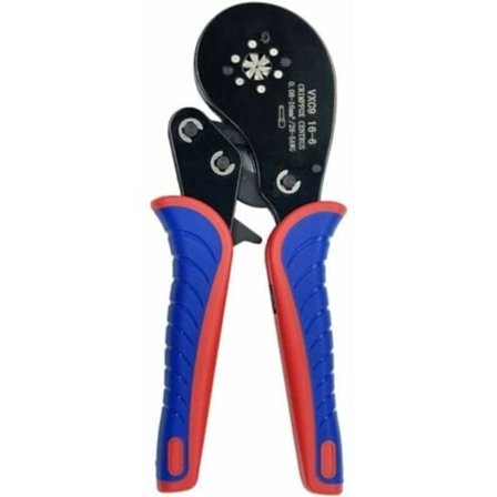 Putkiliitinpuristuspihdit Puristuskapasiteetti 0,08-16mm² Putkiliitinpuristuspihdit musta, punainen ja sininen