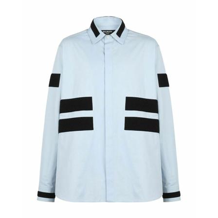 Balmain Casual Shirts Blå, Herre Skjorter