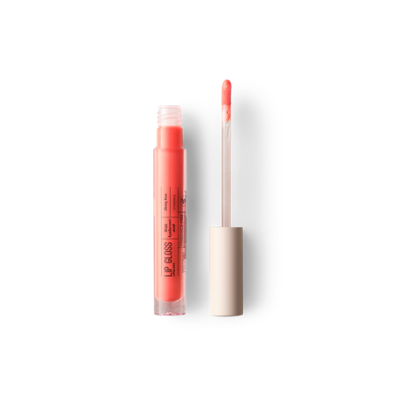 Ecooking Lip Gloss 06 - Coral, Fugtgivende med Hyaluronsyre og E-vitamin, Blød Konsistens