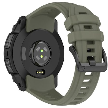 22mm silikonrem for Garmin Instinct 3 Solar/Instinct 3 AMOLED 45mm erstatningsklokkebånd [DB]