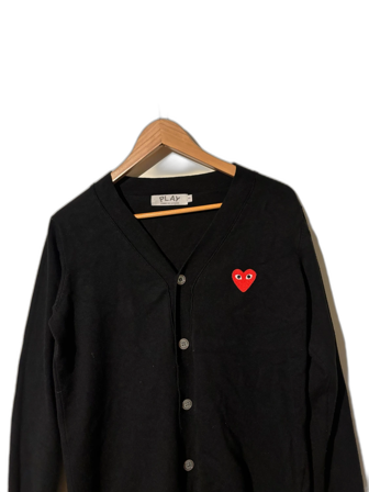 Svart kofta Comme des Garçons Play