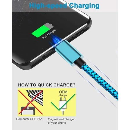 2 st hög kvalite 1 m iphone kabel