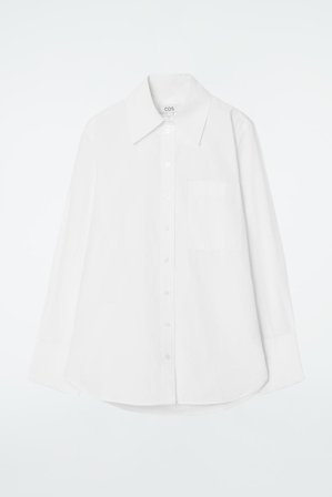 COS Women's Oversized Tailored Shirt in White