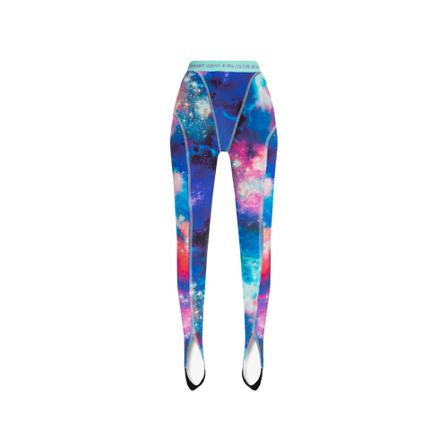 Versace Jeans Couture Leggings with stirrups Blå, Dame