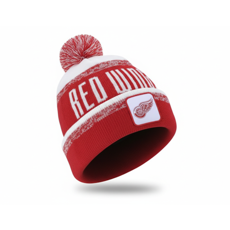 Fanatics - Rojo pom Beanie - Detroit Red Wings Thrive Red/White Pom @ Hatstore