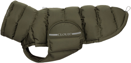 Cloud7 koiran takki, koot 3-5, Olive