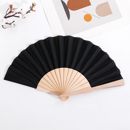 PromotionGift Käsituuletin Puinen Käsituuletin Kankaalla