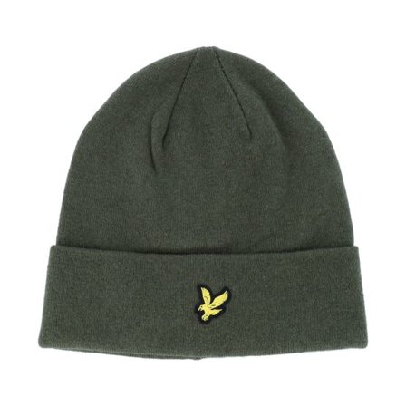 Lyle & Scott - Grön cuff Beanie - Basic Beanie Deep Depths Cuff @ Hatstore