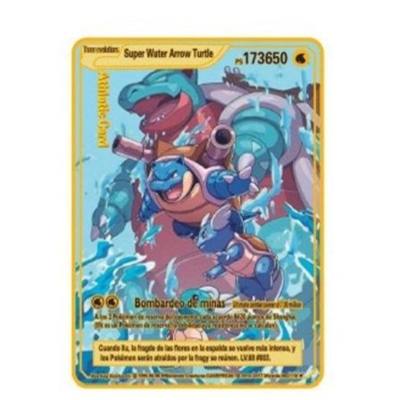 Cross-Border Dedikeret Ny Pocket Monster Spray Dragon Game Special Card Collection Metal Cards Rainbow Cards Sprog