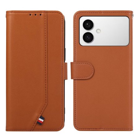 Mobilskal till Samsung Galaxy S26 Edge RFID-Skydd KonstLäder - Brun