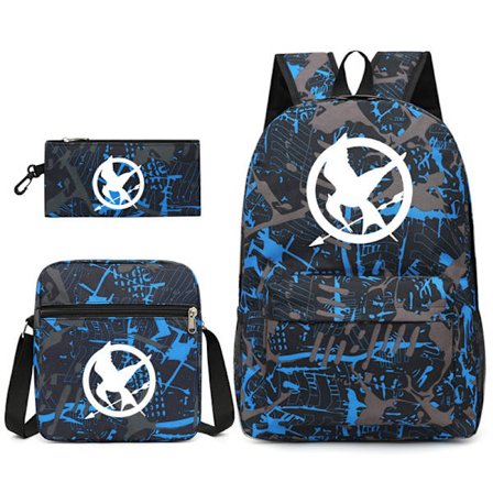 The Hunger Games Stjerneklar Himmel Ungdomsrygsæk til Mænd og Kvinder Rejserygsæk Tredelt Sæt