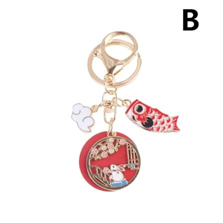 Vindnyckelring Kanin Katt Nyckelring B B