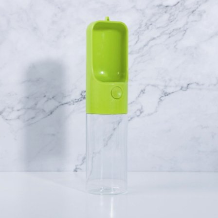 1 stk Hundevandflaske til gåtur, bærbar vandflaske med skål