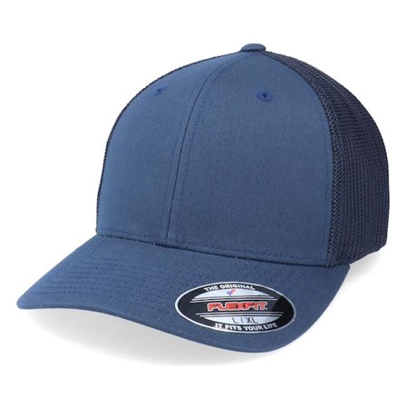 Flexfit - Bleu flexfit Casquette - Mesh Navy Trucker Flexfit @ Hatstore
