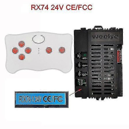 Elektrisk lekebil for barn med Bluetooth-fjernkontroll, kontroller med myk start-funksjon 2.4g Bluetooth-sender xc JLY