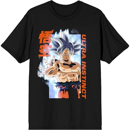 Dragon Ball Super Ultra Instinct Goku Herr svart T-shirt