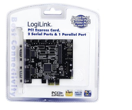 LogiLink PCI Express til 2 x Seriel, 1x Parallel
