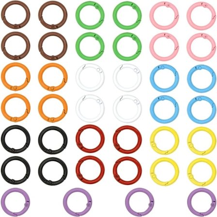 Fjær O-ringer Runde Fjær O-ringer 1 tomme Tilfeldig farget