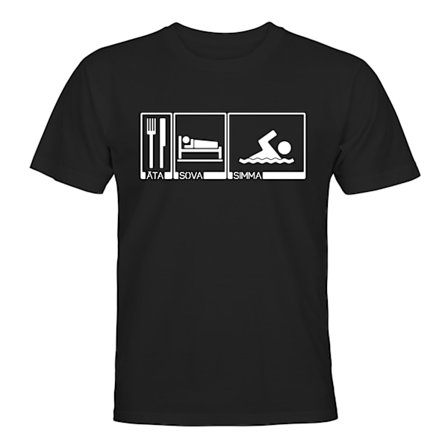 Äta Sova Simma - T-SHIRT - HERR
