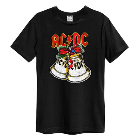 Amplified Unisex Adult Jingle Bells AC/DC Jul T-Shirt XXL