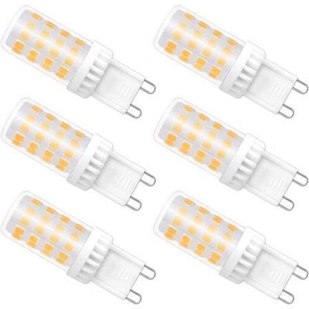 6-pakning Dimbar G9 LED-pære, 5W 52 dioder