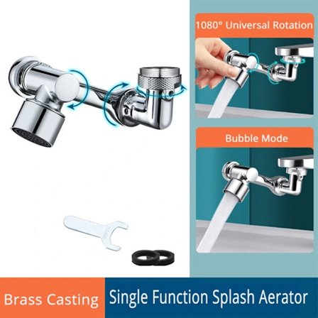 Universal 1080° Roterende vandhanemundstykke Stænkskærm