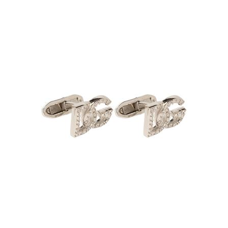 Dolce & Gabbana Cufflinks & Tie Clips , Grijs , Heren , Maat: ONE Size Manchetknopen