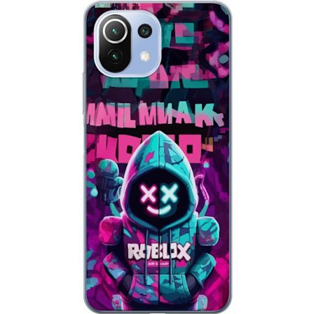 Kompatibelt Mobilskal till Xiaomi Xiaomi 11 Lite 5G NE Neon Hoodie Gamer snygg motiv med spelinspiration och neonfärger