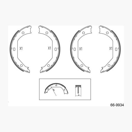 Biltema - Håndbremseskosett