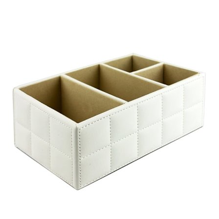 Organisointilaatikko PU-nahkaa, Valkoinen