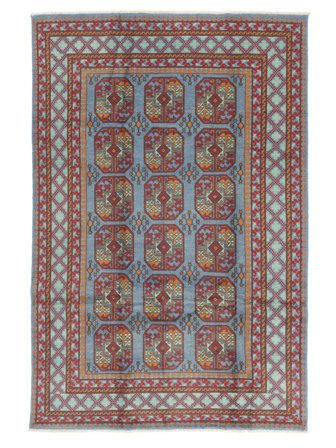 Medallón Afghan Fine Alfombra 194X293 Lana