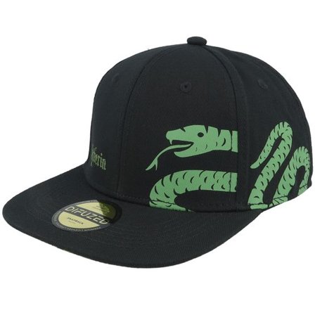 Difuzed - Svart snapback Keps - Harry Potter Slytherin Black Snapback @ Hatstore