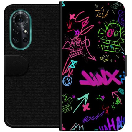 Kompatibelt Plånboksfodral till Huawei Huawei nova 8 Pro Guldlejon