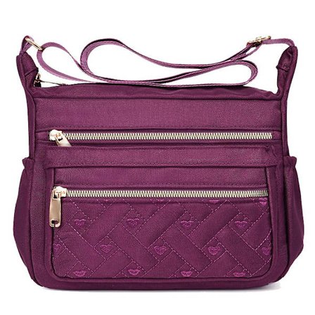 Multifunktionel skuldertaske, moderigtig og afslappet nylon Oxford stof taske