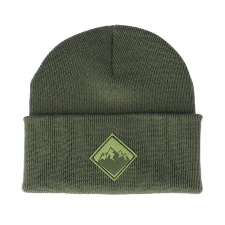 Wild Spirit - Grønn cuff Lue - Mountain Patch Olive/Green Beanie @ Hatstore