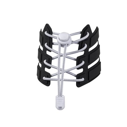 Snørebånd med løbegang 110 cm - Hvid