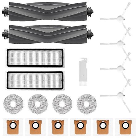 Til L10s Ultra / L10 Ultra Robotstøvsuger Hovedsidebørste Hepa Filter Moppepude Støvposer Tilbehør