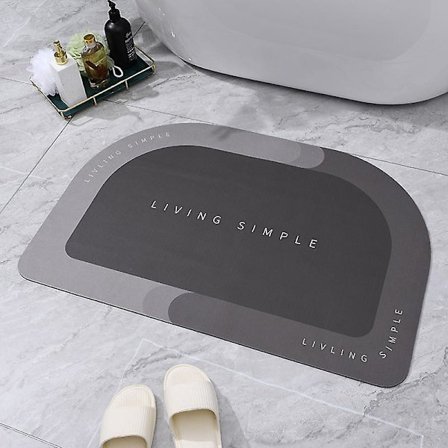 Super Absorbent Bath Mat Quick Drying Bathroom Rug Non-slip Entrance Doormat Nappa Skin Floor Mats Toilet Carpet Home Decor