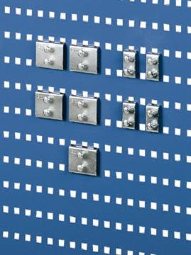 Treston 85214507 Ryggplåt perforerat, blå 983x500 mm, Förvaring