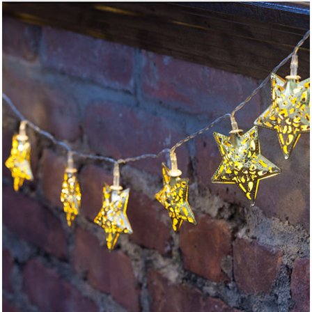 Jernkunst Kjærlighet, LED-lyskjede - 2 meter lang 10 lys [To batter