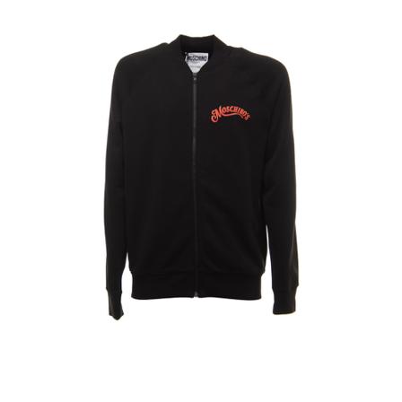 Moschino Sweatshirt With Print Sort, Herre