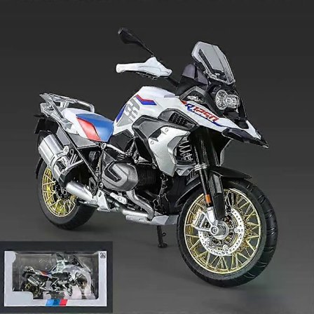 1/9 R1250 GS ADV Legering Racing Motorcykel Støbegods Street Sports Motorcykel Model Simulation Med Lys Samling Børn Legetøj Gave