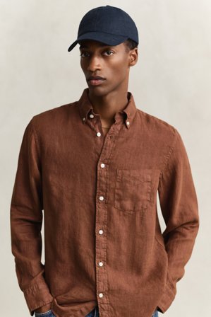 GANT Herren Leinen Cap (ONE SIZE) Marineblau