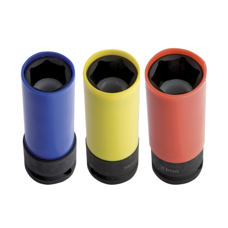 Llave de vaso de impacto Unior para tuerca de la rueda Modelo largo 1/2"