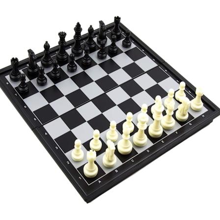 Matkustusshakkisetti Klassisen Taittuvan Shakkilaudan Kanssa Lapsille ja Teineille - Kannettava Koulutuslelu Aloittelijoille
